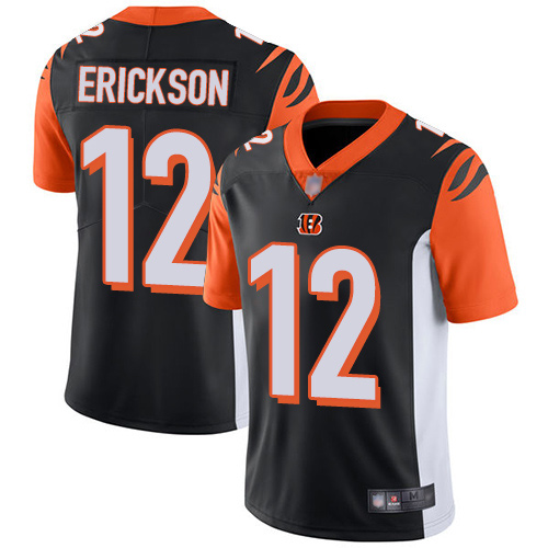 Cincinnati Bengals Limited Black Men Alex Erickson Home Jersey NFL Footballl #12 Vapor Untouchable